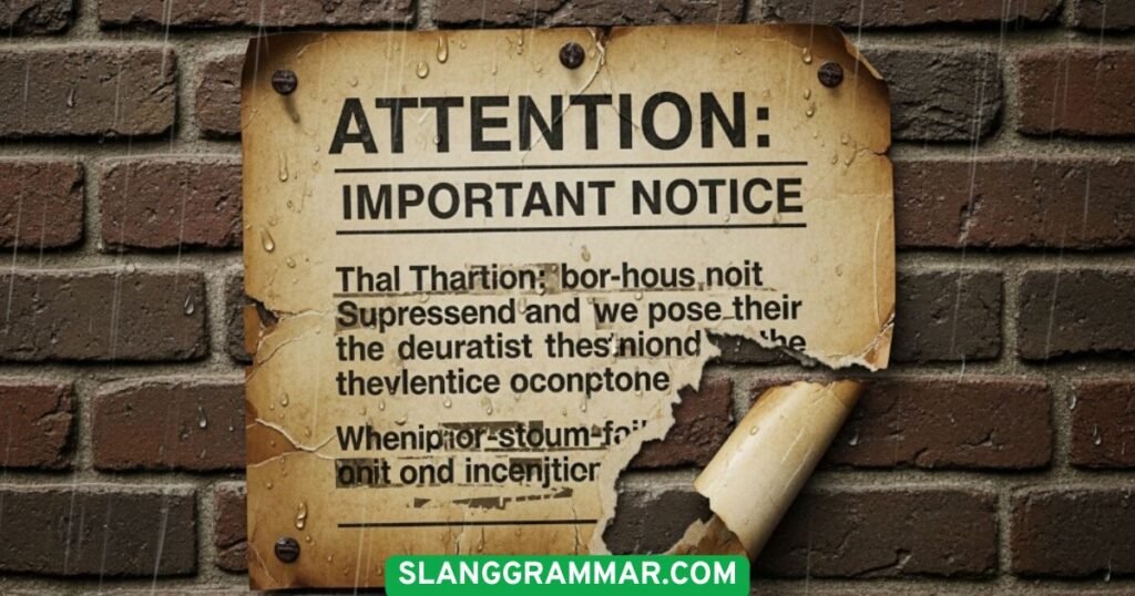 Attention to This Important Notice