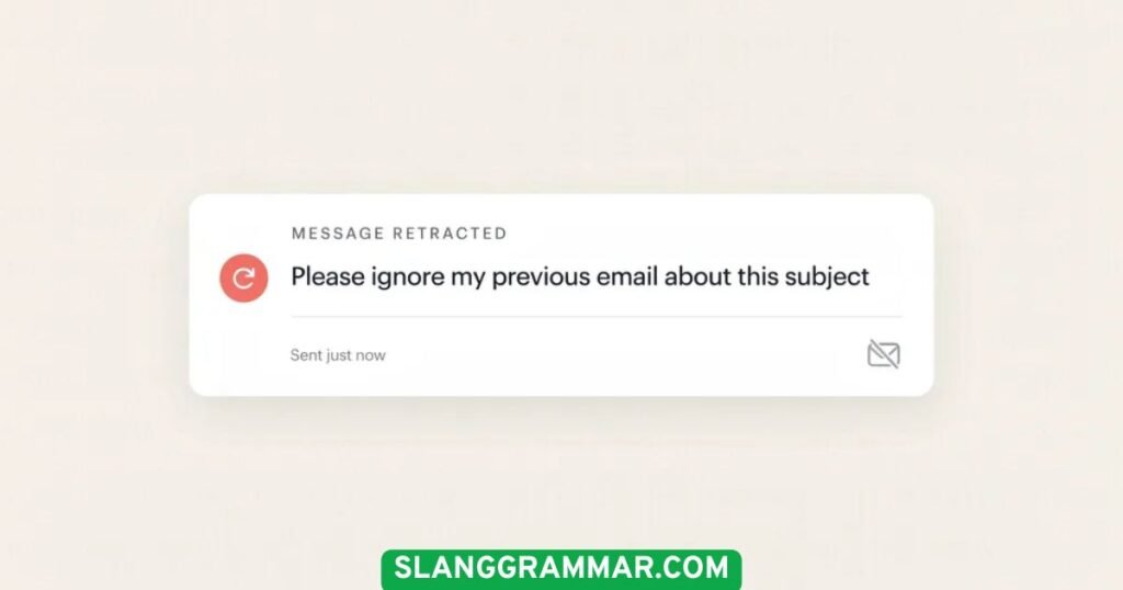 Please ignore my previous email about this subject