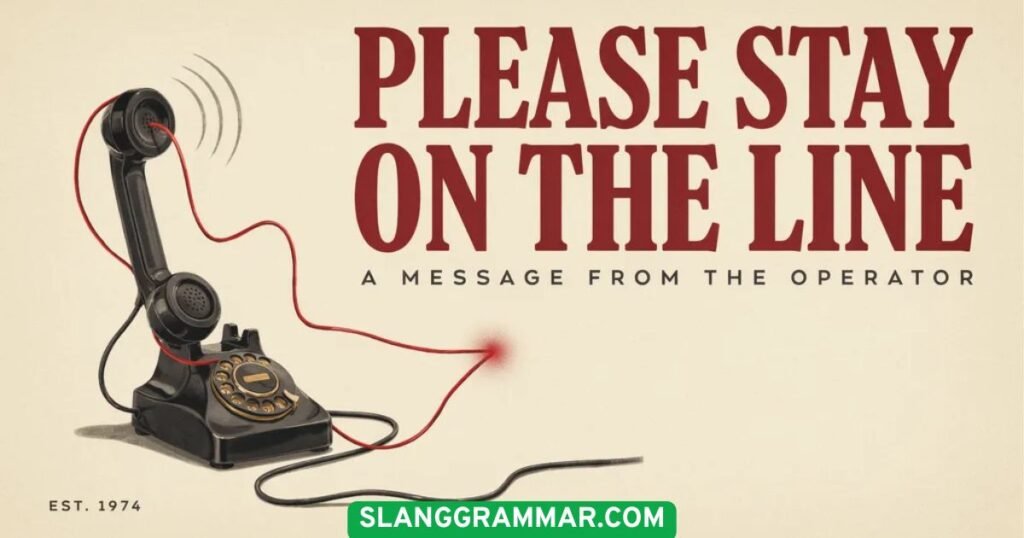 Please Stay on the Line