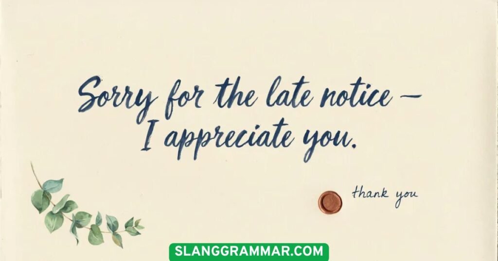 I appreciate you