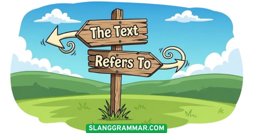 The Text Refers To